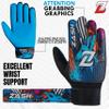 ZASH Soccer Goalie Gloves for Kids, Youth & Adult Football Goalkeeper Gloves Double Wrist Protection with 4-mm Latex Strong Grip Palm (Cyan Blue, Size 3 Suitable for 5 to 6 Year Old) view 4