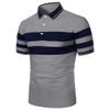 Men's Color Block Golf Polo Shirts Classic Button Short Sleeve Golf Shirts Stylish Casual Loose Work T-Shirt (Dark Grey,Medium) view 1