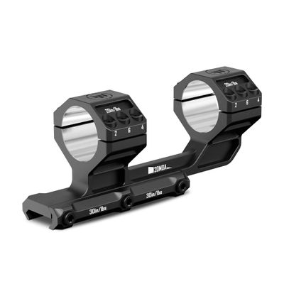 DISCOVERYOPT Heavy Duty Cantilever Scope Mount, One-Piece 20 MOA Picatinny Offset Dual Ring 30mm Scope Mount