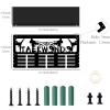 CREATCABIN Taekwondo Medal Hanger Display Trophy Shelf Medal Holder with Shelf Stand Sports 4 Rows Metal Hanging Wall Mount Frame Hold 70+ Medals for Basketball Competition Ribbon Medals 15.7x7.9Inch view 2