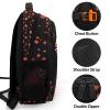 Zaaprint Cheerleaders Red Orange Schoobag Backpack Waterproof Shoulder Bag for Gilrs Boys Competition Training view 4