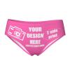 Custom Panties Customize Your Text/Image Custom Underwear with Photo Customized Sexy Funny Underwear for women Customized Gifts for Mom Wife Anniversaries 3X-Large Pink view 1