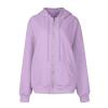 Womens Zip Up Hoodies Oversized Long Sleeve Sweatshirts Blank Casual Y2K Hoodie 2024 Fall Jacket Sweater with Pockets Light Purple Medium view 4