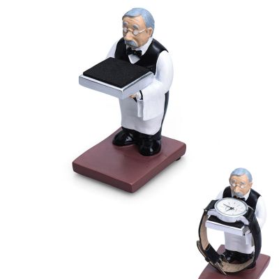 Xiaokeis Watch Display Stand Old Housekeeper/Astronaut Resin Figurine Model Watch Holder Decoration Storage Rack Eyeglass Holder for Jewelry Watch Bracelet Necklace Home Office Store(Housekeeper)