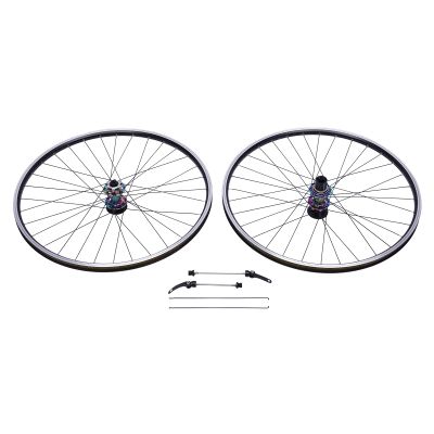 29Inch Mountain Bike Wheelset, 441Lbs Load Front Rear Wheels Bike Wheels Ultra-Light Aluminum Alloy Rim Disc Brake MTB Wheelset for Front Gear 3.94Inch & Rear Gear 5.31Inch Cassette Bike (Dazzling)