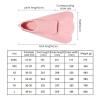 HDNSAUD Swim Training Fins Swim Fins for Children Soft Scuba Diving Snorkeling Flippers for Training Children Swimming Trainin for Boys Girls(Pink XXS) view 2
