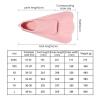 HDNSAUD Swim Training Fins Swim Fins for Children Soft Scuba Diving Snorkeling Flippers for Training Children Swimming Trainin for Boys Girls(Pink XXS) view 3