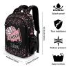 Zaaprint Cheerleaders Pastel Pink Schoobag Backpack Waterproof Shoulder Bag for Gilrs Boys Competition Training view 2