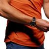 Men's Zip Deco Muscle T-Shirts Short Sleeve V Neck Workout Athletic T-Shirt Bodybuilding Solid Casual Tee Tops (Orange,3X-Large) view 4