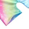 HOZIY Gymnastics Leotards for Girls 10-12 11 Year Old Kids Dance Clothing Rainbow Stripes Colorful Glitter Shiny Tumbling Outfits Sparkle view 3