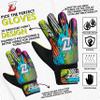 ZASH Soccer Goalie Gloves for Kids, Youth & Adult Football Goalkeeper Gloves Double Wrist Protection with 4-mm Latex Strong Grip Palm (Yellow Fluorescent, Size 4 Suitable for 6 to 9 Years Old) view 3