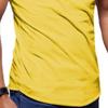 QOAAIE Men's Zip Deco Muscle T-Shirts Short Sleeve V Neck Workout Athletic T-Shirt Bodybuilding Solid Casual Tee Tops (Yellow,XX-Large) view 4