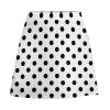 TVCATYE Polka Dots Print Short Skirt Athletic Skorts Woman Golf Skirts Pickleball Skort Breathable High Waist Workout Sports Skort White view 2