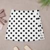 TVCATYE Polka Dots Print Short Skirt Athletic Skorts Woman Golf Skirts Pickleball Skort Breathable High Waist Workout Sports Skort White view 3