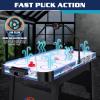 58" Air Hockey Table, Arcade Style with Powerful 700mA Motor, Accurate Digital LED Scoreboard on Overhead Gantry, Includes 2 Pucks and 2 Pushers view 2