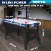 58" Air Hockey Table, Arcade Style with Powerful 700mA Motor, Accurate Digital LED Scoreboard on Overhead Gantry, Includes 2 Pucks and 2 Pushers view 3