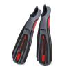 HDNSAUD Swim Training Fins Professional Diving Fins Training Mono Swimming Snorkeling Fins Diving Fins Longfin Water Sports Equipment Fins(Black,XL 45-46) view 1