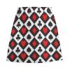 TVCATYE Playing Cards Pattern Short Skirt Athletic Skorts Women Golf Skirts Pickleball Skort Breathable High Waist Workout Sports Skort Black view 3