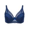 Women Full Cup Thin Underwear Small Bra Plus Size Wireless Adjustable Lace Bra Breast Womens Bras (Dark Blue, 38D) view 4
