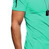 Men's Zip Deco Muscle T-Shirts Short Sleeve V Neck Workout Athletic T-Shirt Bodybuilding Solid Casual Tee Tops (Green,X-Large) view 3