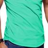 Men's Zip Deco Muscle T-Shirts Short Sleeve V Neck Workout Athletic T-Shirt Bodybuilding Solid Casual Tee Tops (Green,X-Large) view 4