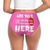 Custom Panties for Women - Add Your Text/Image, Personalized Sexy Funny Underwear with Photo, Custom Gifts for Lover Mom Birthday - Small Pink view 1