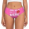 Custom Panties for Women - Add Your Text/Image, Personalized Sexy Funny Underwear with Photo, Custom Gifts for Lover Mom Birthday - Small Pink view 2