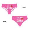 Custom Panties for Women - Add Your Text/Image, Personalized Sexy Funny Underwear with Photo, Custom Gifts for Lover Mom Birthday - Small Pink view 4