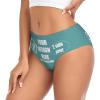Custom Panties Customize Your Text Custom Briefs with Photo Personalized Sexy Funny Briefs for women Customized Gifts for Mom Wife Anniversaries 3X-Large Cyan view 2