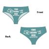 Custom Panties Customize Your Text Custom Briefs with Photo Personalized Sexy Funny Briefs for women Customized Gifts for Mom Wife Anniversaries 3X-Large Cyan view 4