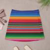 TVCATYE Mexican Stripes Print Short Skirt Athletic Skorts Woman Golf Skirts Mini Skirt Breathable High Waist Workout Sport Skort Green view 3