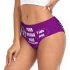 Custom Panties Add Your Text/Photo Personalized Panties with Photo Customized Sexy Funny Panties for women Custom Gift for Wife Mother's Day X-Large Purple view 2