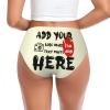 Custom Panties for Women - Personalized Sexy Funny Underwear with Photo - Customizable Gifts for Mom, Wife, Valentine Day - 4X-Large Yellow view 1