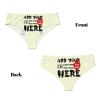 Custom Panties for Women - Personalized Sexy Funny Underwear with Photo - Customizable Gifts for Mom, Wife, Valentine Day - 4X-Large Yellow view 4