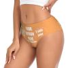 Custom Panties Customize Your Photo Personalized Briefs with Photo Customized Sexy Funny Briefs for women Customization Gifts for Lover Wife Anniversaries 3X-Large Orange view 2