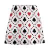 TVCATYE Playing Cards Short Skirt Athletic Skorts Women Golf Skirts Tennis Skirts Breathable High Waist Workout Activewear Skort White view 3