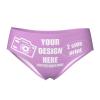 Custom Panties Images or Text for Customization Personalized Panties Underwear with Photo Custom Sexy Funny Briefs Underwear for women Design Gifts for Lover Mom Anniversaries 3X-Large Purple view 1