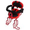 MUSESPANI Portable Rear Child Bike Seat, Soft Saddle Chair w/Foot Pedal, Front Mounted Baby Kids Safety Seat Carrier Adjusting Belt Buckle Easy Installation (red) view 1