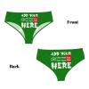 Custom Panties for women Add Photos and Text for You Customized Sexy Funny Panties Underwear Custom Panties Underwear with Photo Customize Gifts for Lover Mom Valentine Day 4X-Large Green view 4