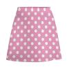TVCATYE Polka Dot Pink Graph Short Skirt Athletic Skorts Womens Golf Skirts Pickleball Skort Breathable High Waist Workout Sports Skort view 2