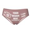 Custom Panties Images or Text for Customization Personalized Briefs Underwear with Photo Custom Sexy Funny Panties for women Customization Gift for Lover Wife Valentine Day Large Brown view 1