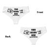 Custom Panties Customize Your Text/Image Custom Panties with Photo Personalized Sexy Funny Panties for women Personalized Gifts for Mom Mother's Day X-Large White view 4