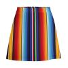 TVCATYE Mexican Stripe Orange Short Skirt Athletic Skorts Womans Golf Skirts Mini Skirt Breathable High Waist Workout Sports Skort view 2