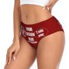 Custom Panties Add Your Text/Image Custom Briefs with Photo Personalized Sexy Funny Briefs for women Customize Gifts for Lover Wife Birthday XX-Large Red view 2