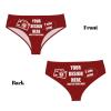 Custom Panties Add Your Text/Image Custom Briefs with Photo Personalized Sexy Funny Briefs for women Customize Gifts for Lover Wife Birthday XX-Large Red view 4