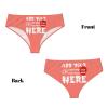 Custom Panties for women Design Your Text Custom Sexy Funny Briefs Underwear Personalized Panties Underwear with Photo Customized Gift for Mom Wife Birthday XX-Large OrangeRed view 4