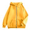 Fall Sweaters for Women Trendy Womens Fashion Womens Zip Up Hoodies Long Sleeve Fall Oversized Sweatshirts Y2K Jacket with Pockets 2024 Fashion Clothes D Yellow S view 4