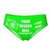 Custom Panties Design Your Text Personalized Panties with Photo Customized Sexy Funny Panties for women Customization Gifts for Lover Wife Anniversaries 3X-Large Green view 1