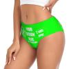 Custom Panties Design Your Text Personalized Panties with Photo Customized Sexy Funny Panties for women Customization Gifts for Lover Wife Anniversaries 3X-Large Green view 2