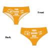 Custom Panties Put Your Photo On It Personalized Briefs with Photo Customized Sexy Funny Briefs for women Custom Gifts for Mom Wife Valentine Day Large Yellow view 4